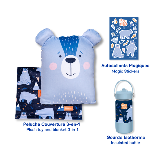 ENSEMBLE CADEAU - Compagnon d'aventure - Ours