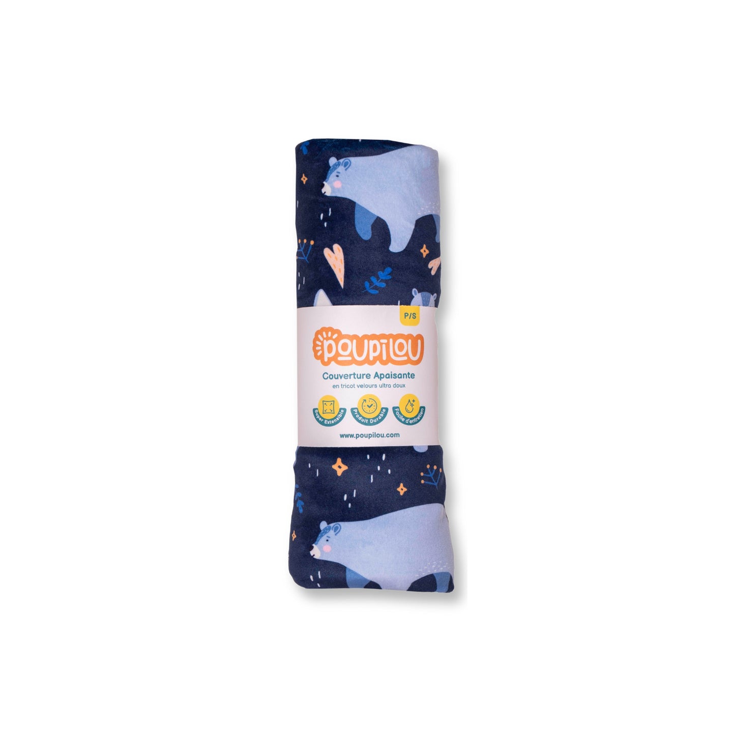 couverture enfant apaisante petite ours Poupilou