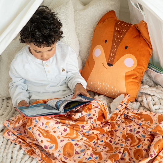 Peluche Couverture 3 en 1 - Renard