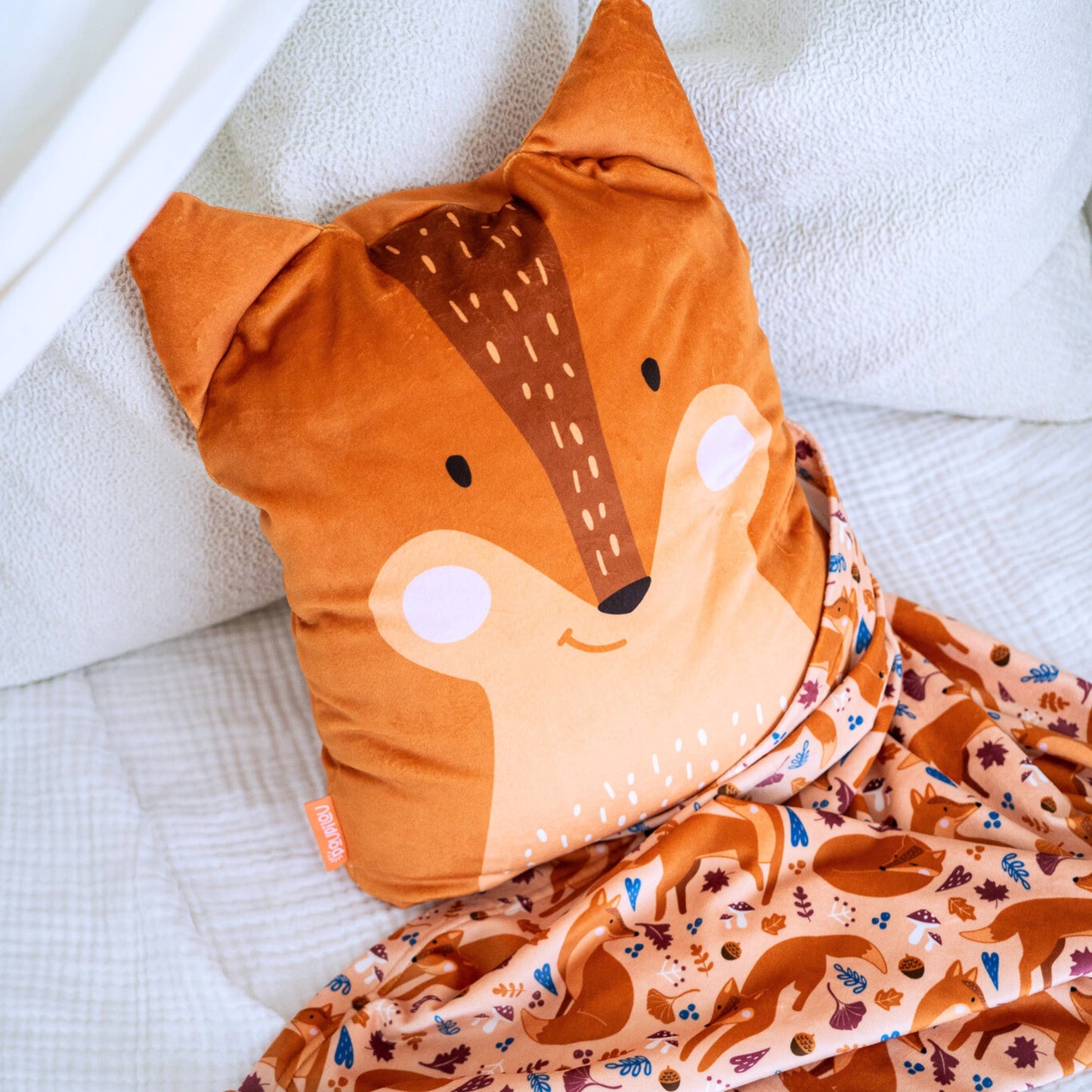 Peluche Couverture 3 en 1 - Renard