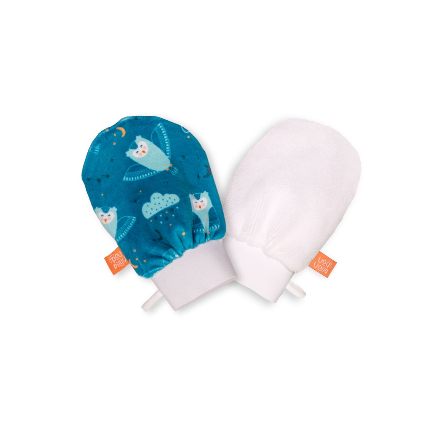 Mitaine de bain (mini) - Hibou