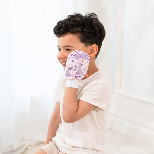 Mitaine de bain (mini) - Lapin