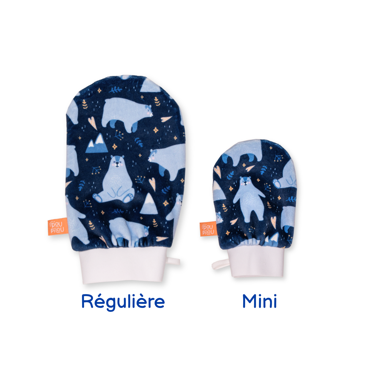 Mitaine de bain (mini) - Ours