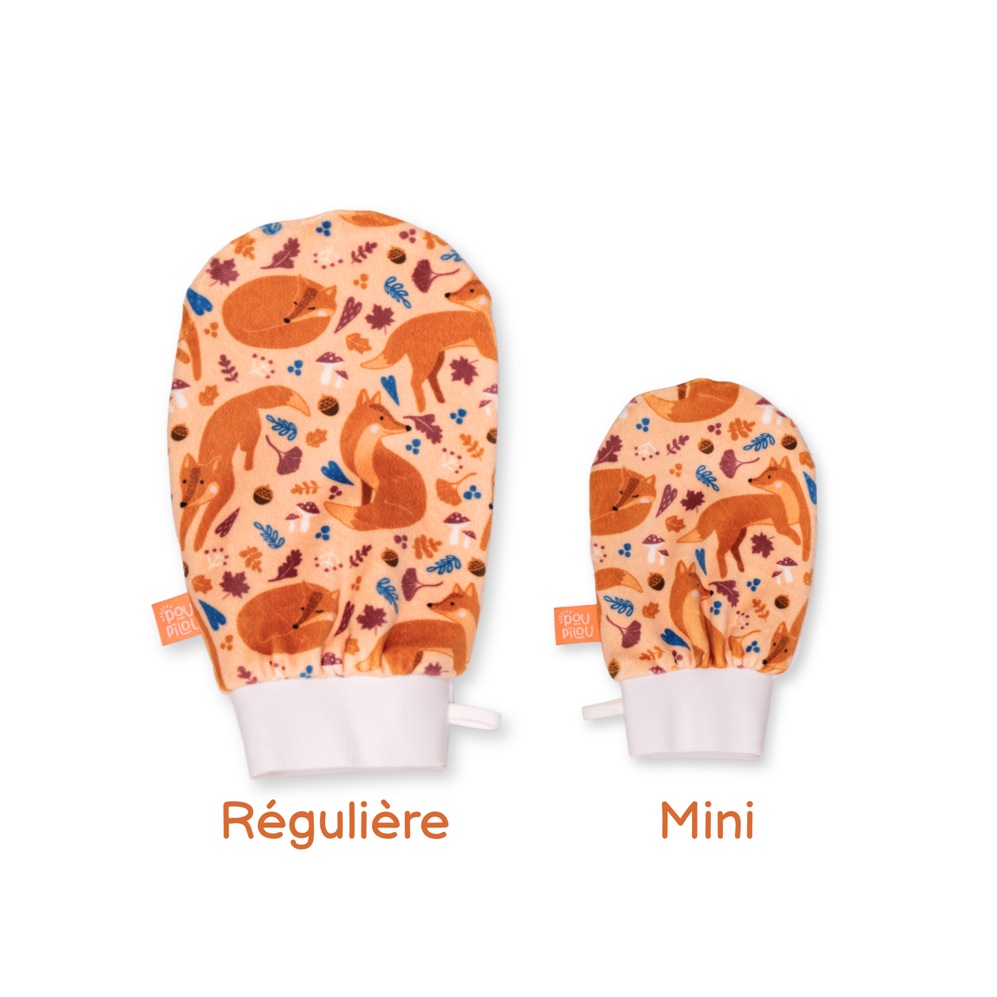 Mitaine de bain (mini) - Renard