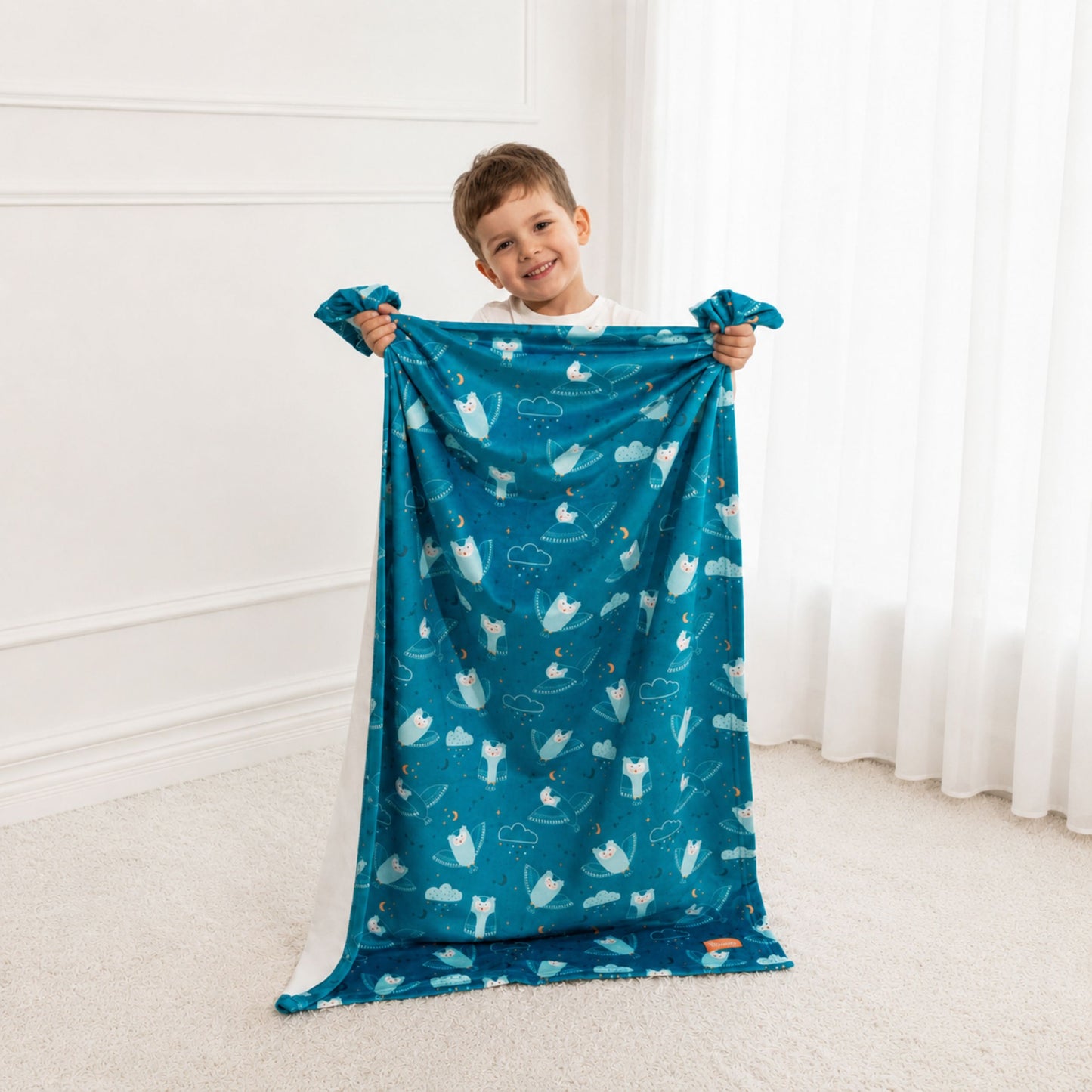 Couverture apaisante (petite) - Hibou