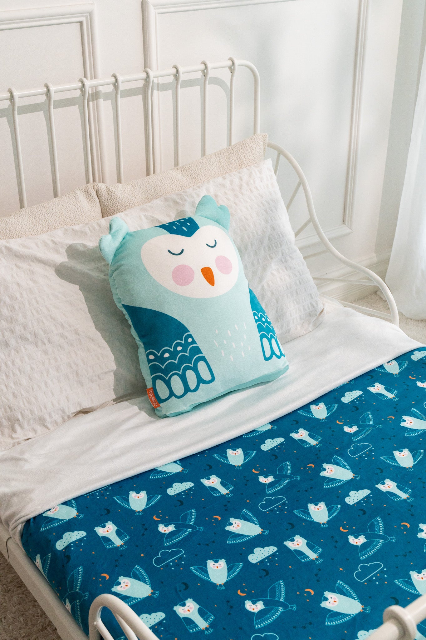 Peluche Couverture 3 en 1 - Hibou