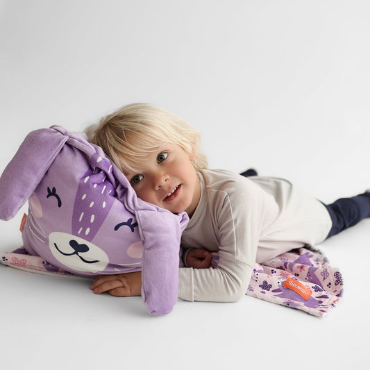 Peluche Couverture 3 en 1 - Lapin