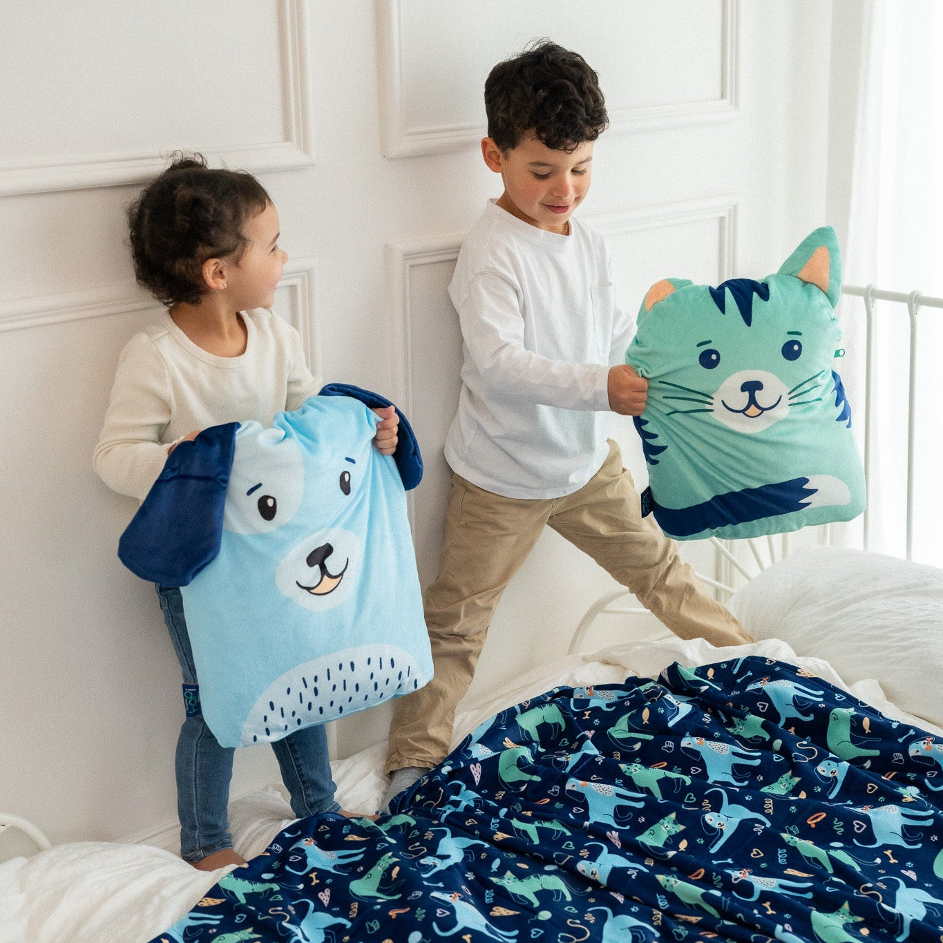 Peluche Couverture 3 en 1 - Chien