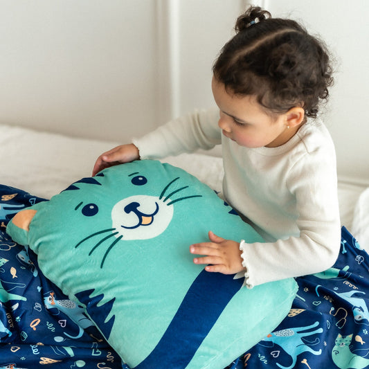 Peluche Couverture 3 en 1 - Chat
