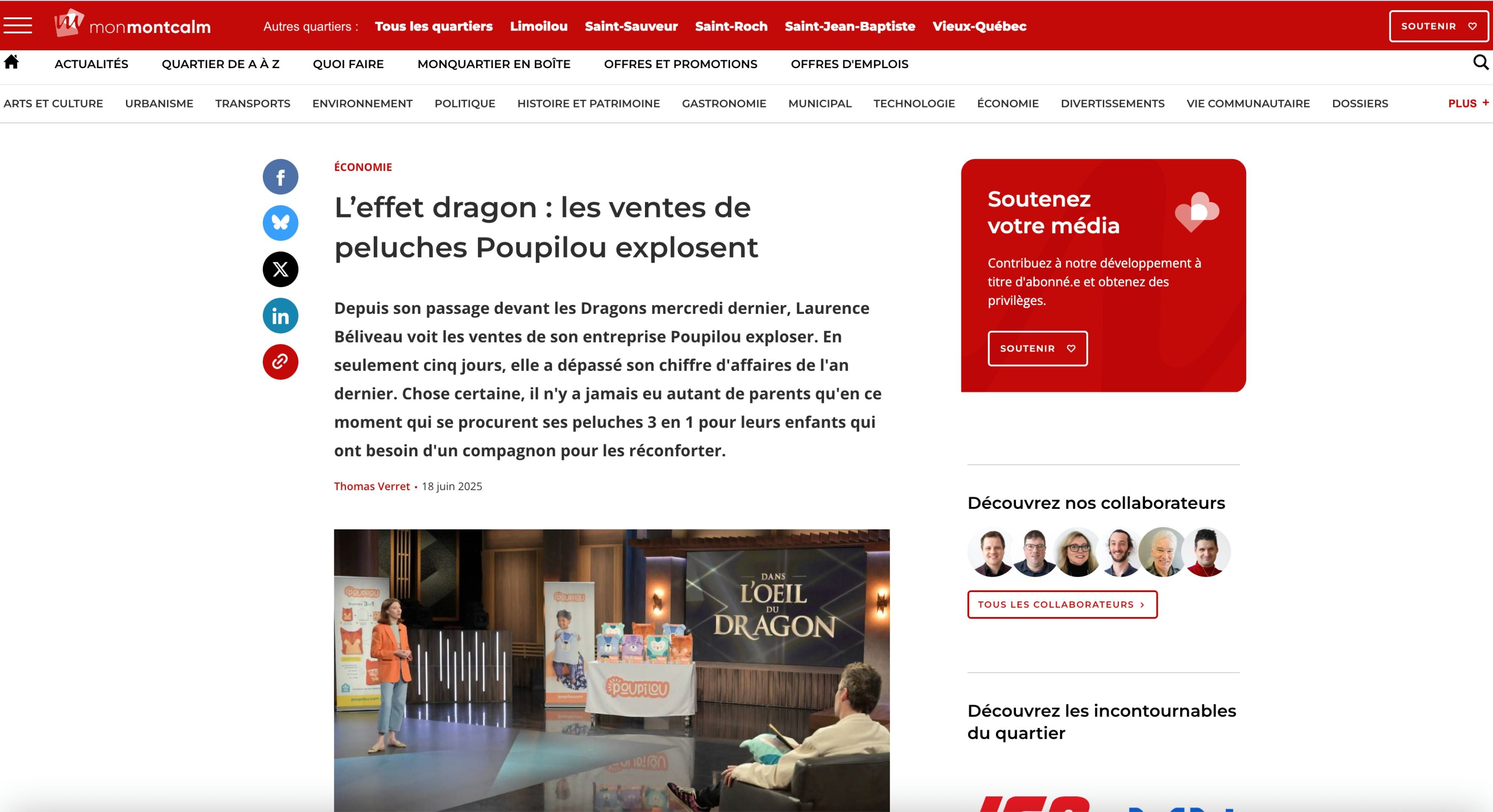 L'effet dragon : les ventes de peluches Poupilou explosent