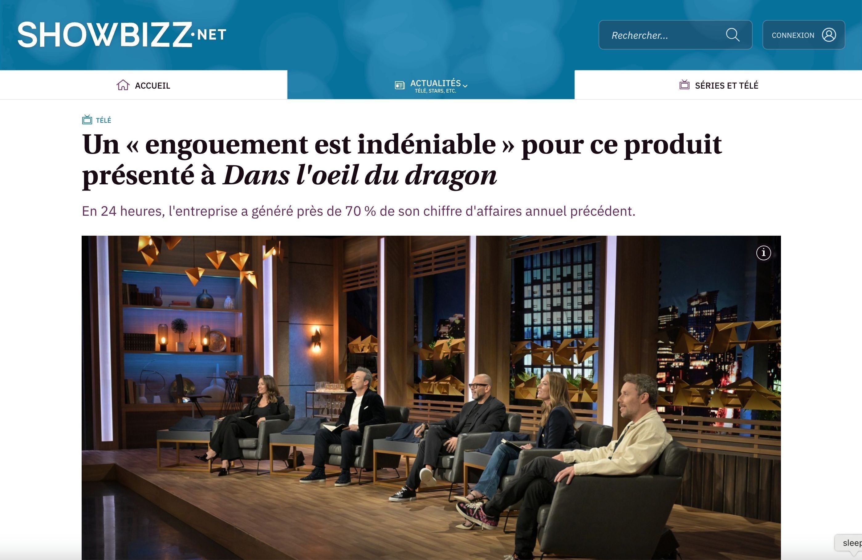 Un « engouement est indéniable » pour ce produit présenté à Dans l'oeil du dragon