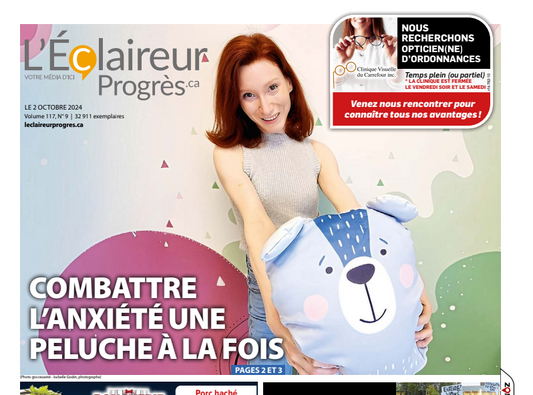 Première page dans le journal L'éclaireur Progrès