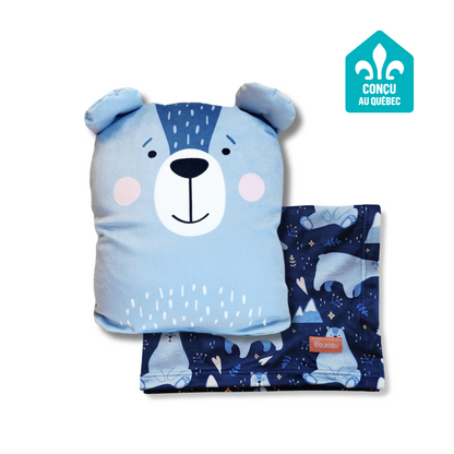 Peluche Couverture 3 en 1 - Ours