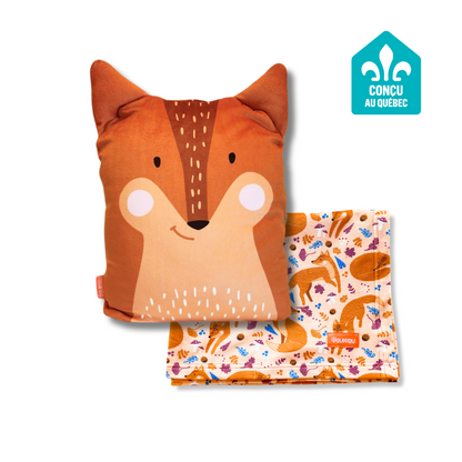 Peluche Couverture 3 en 1 - Renard