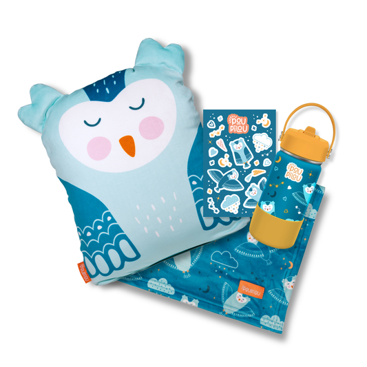 ENSEMBLE CADEAU - Compagnon d'aventure - Hibou