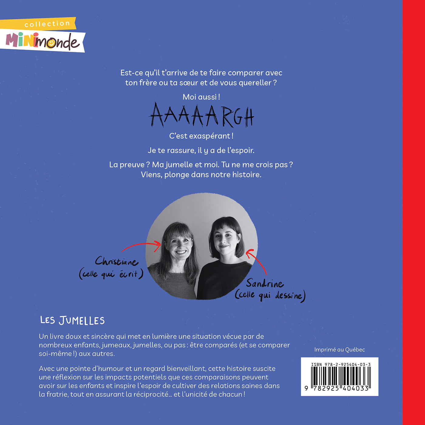 Livre - Les Jumelles, la fin des querelles