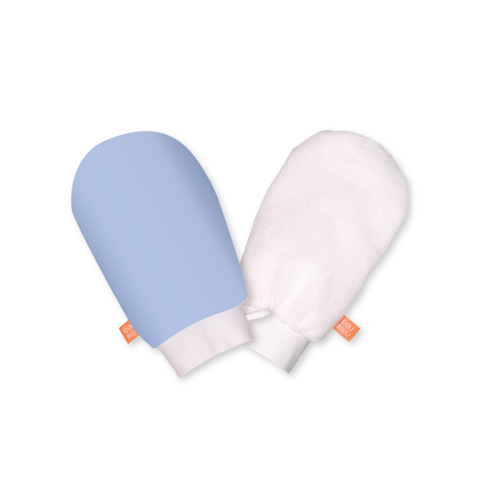 Mitaine de bain (régulière) - Bleu