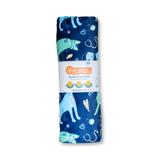 Couverture apaisante (moyenne) - Chat et Chien