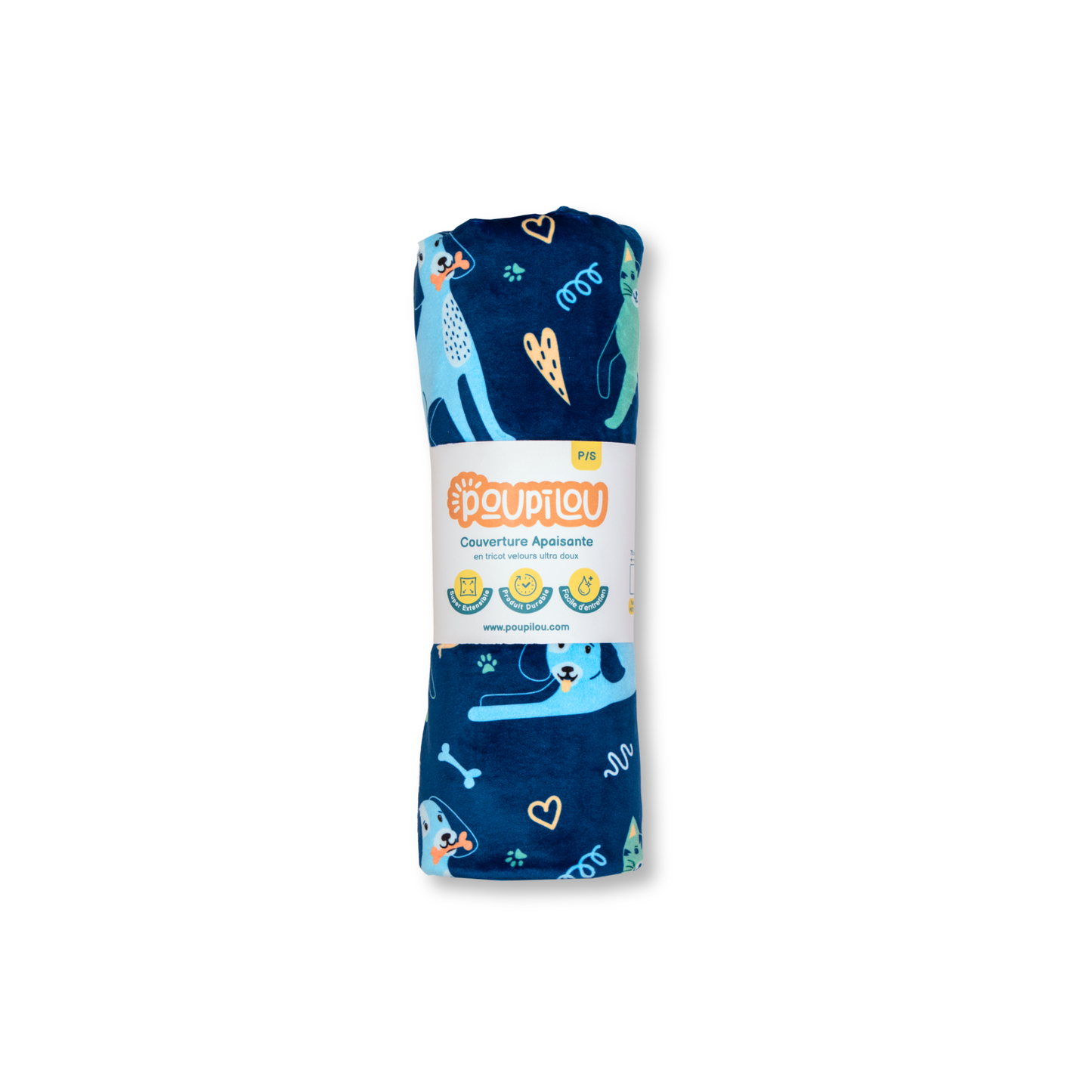 Couverture apaisante (petite) - Chat et Chien