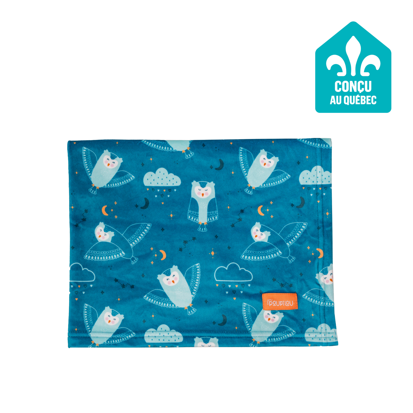 Couverture apaisante - Hibou