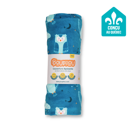 Couverture apaisante - Hibou