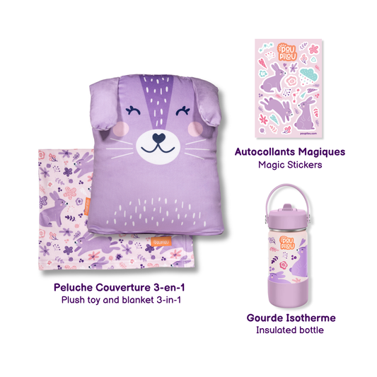 ENSEMBLE CADEAU - Compagnon d'aventure - Lapin