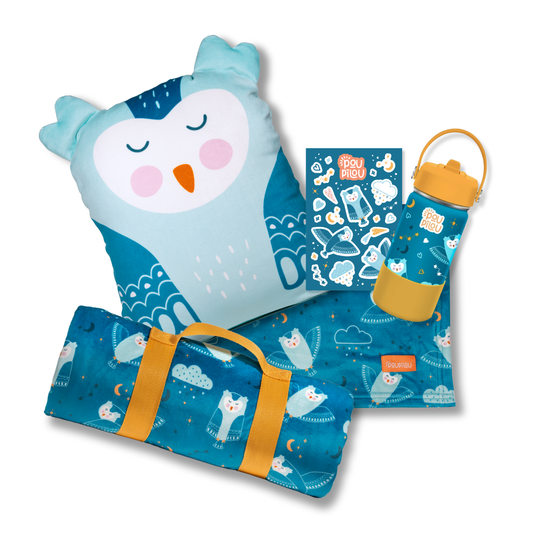 ENSEMBLE CADEAU - Grand Réconfort - Hibou