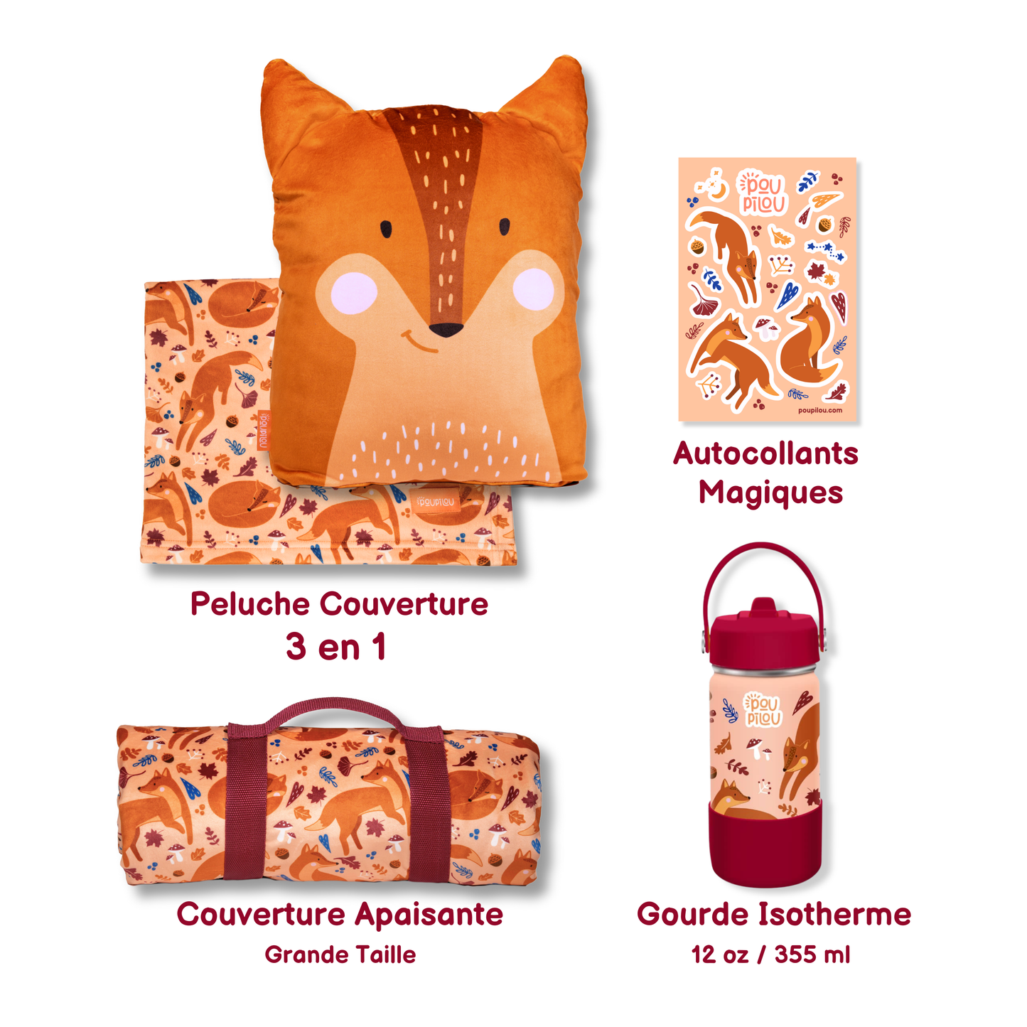 ENSEMBLE CADEAU - Grand Réconfort - Renard