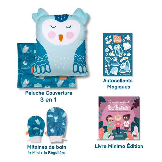 ENSEMBLE CADEAU - Pause Douceur - Hibou