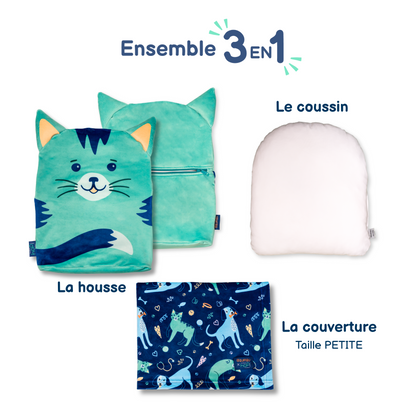 Ensemble réconfort 3 en 1 - Chat