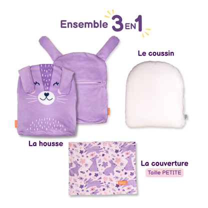Peluche Couverture 3 en 1 - Lapin