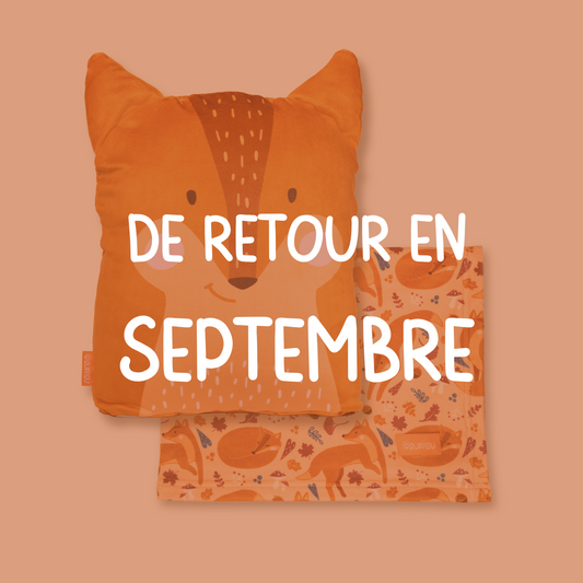 Peluche Couverture 3 en 1 - Renard