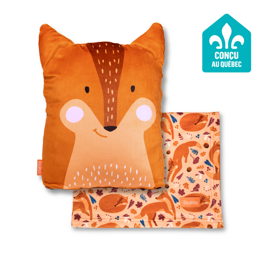 Peluche Couverture 3 en 1 - Renard