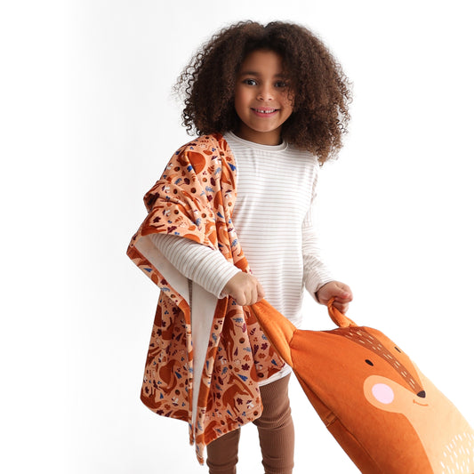 Peluche Couverture 3 en 1 - Renard