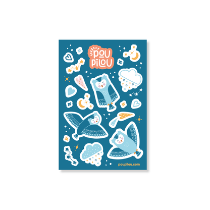 Autocollants Magiques - Hibou