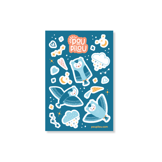 Autocollants Magiques - Hibou