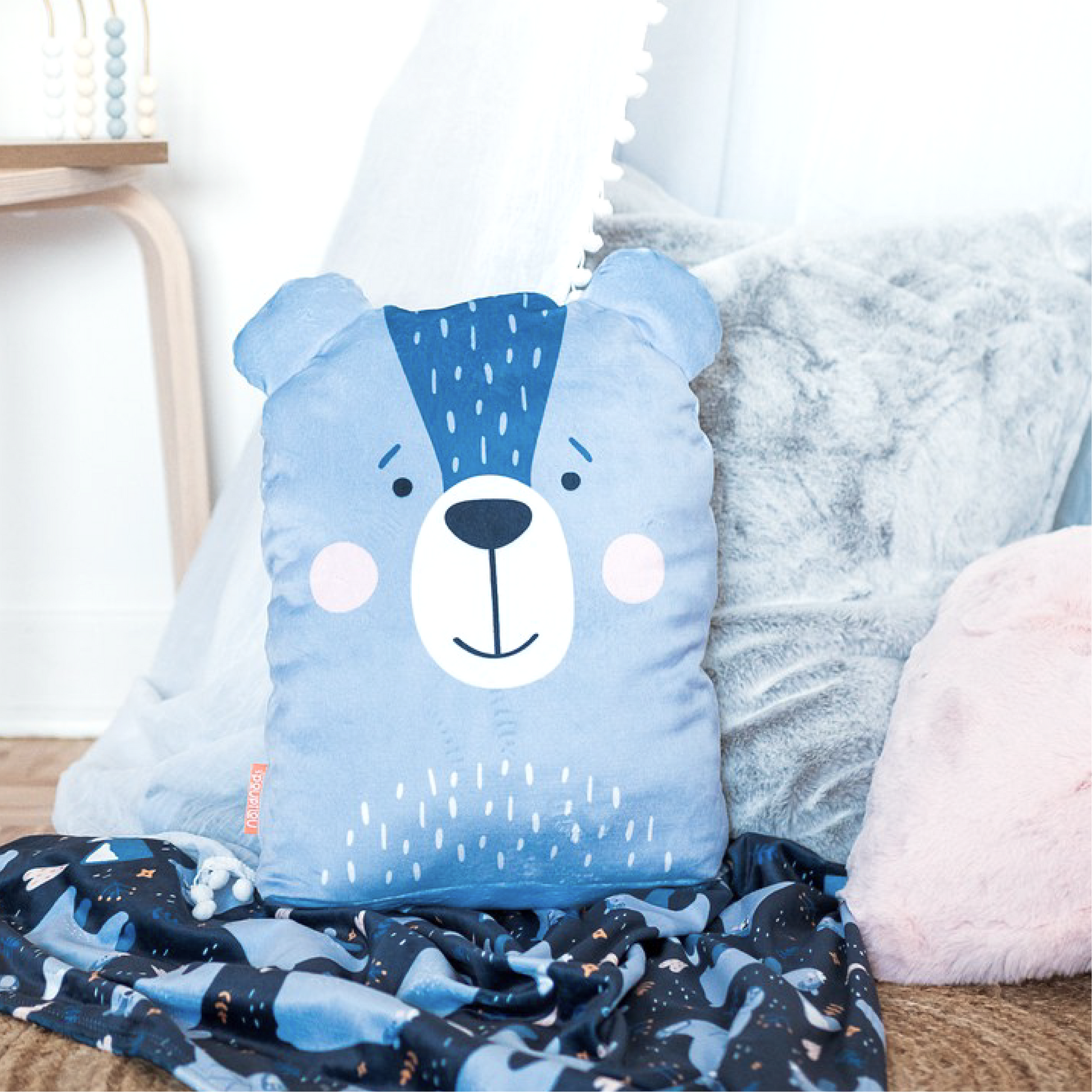 Peluche-couverture Poupilou - ours