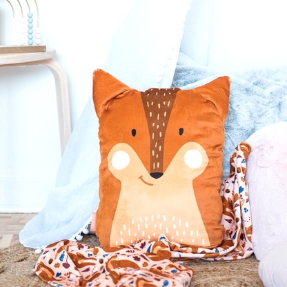 Peluche-couverture Poupilou - renard