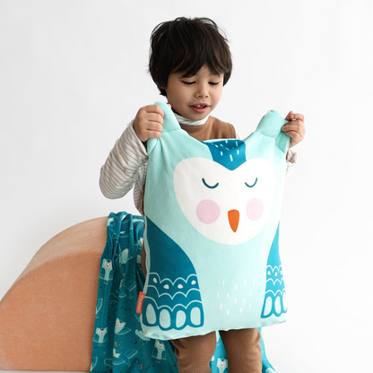 Peluche Couverture 3 en 1 - Hibou
