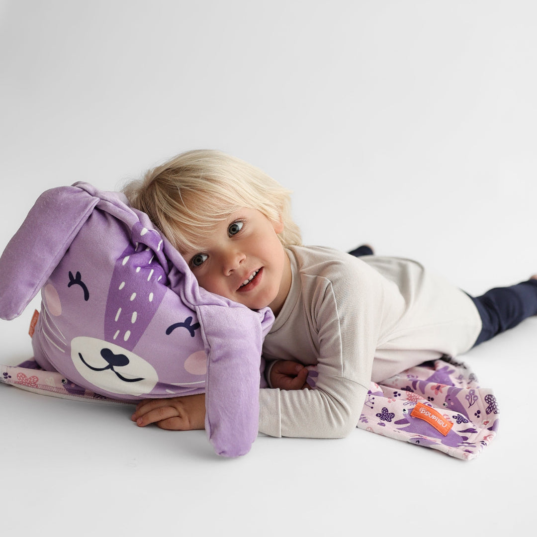 Peluche Couverture 3 en 1 - Lapin