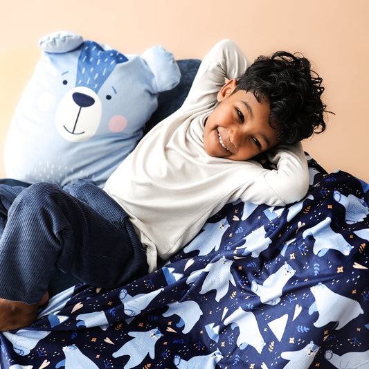 Peluche Couverture 3 en 1 - Ours