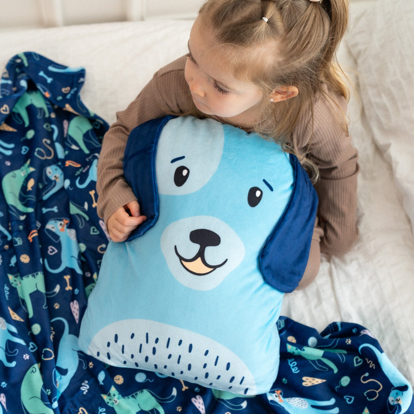 Peluche Couverture 3 en 1 - Chien